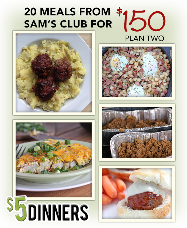 20 Meals from Sam's Club for $150 Plan #2