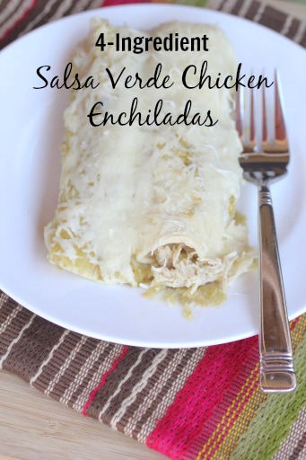 Salsa Verde Chicken Enchiladas