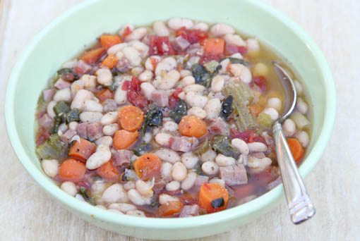 Slow Cooker Ham & Beans