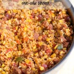 Chorizo Rice Skillet Dinner from 5DollarDinners.com