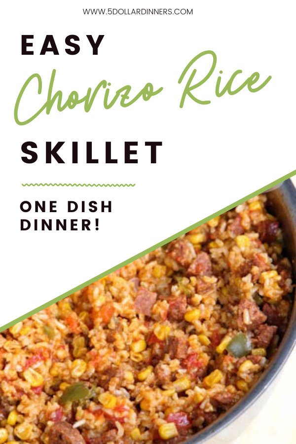 chorizo rice skillet