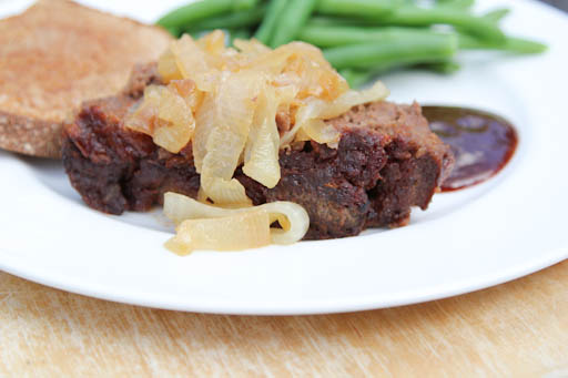 Caramelized Onion Barbecue Meatloaf-2