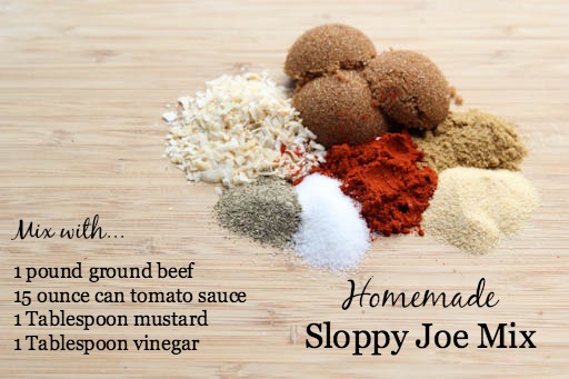 Homemade Sloppy Joe Mix Recipe