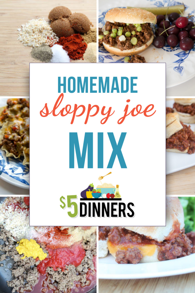 BEST Homemade Sloppy Joe Mix Recipe 5 Dinners