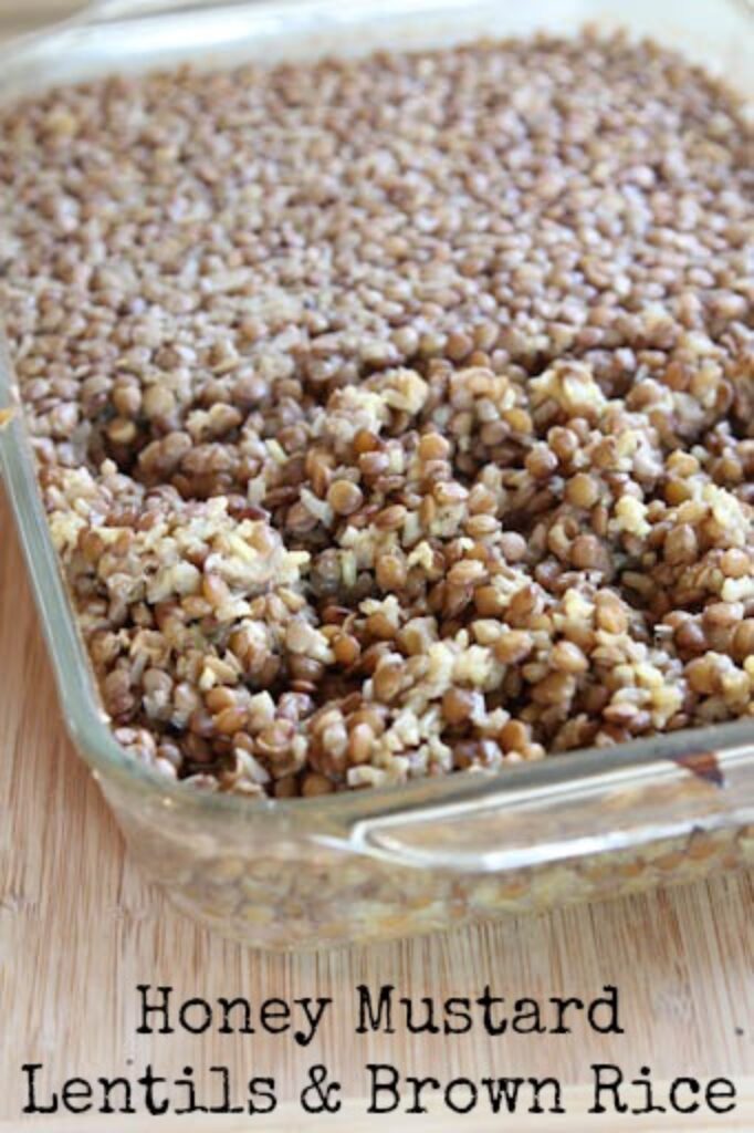 Honey Mustard Lentils & Rice Casserole 5 Dinners