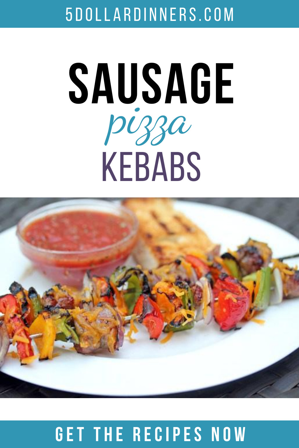 sausage pizza kebabs