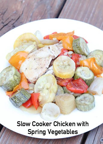 Slow Cooker Chicken with Spring Vegetables