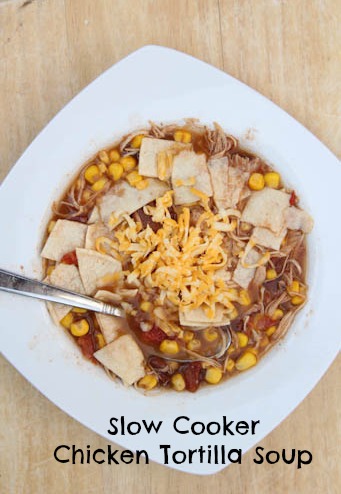 Slow Cooker Chicken Tortilla Soup