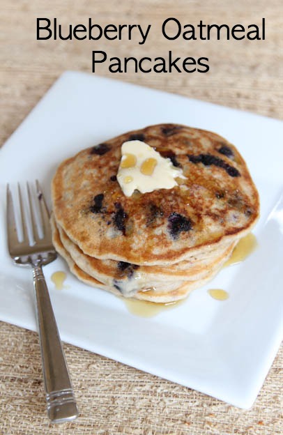 Blueberry Oatmeal Pancakes