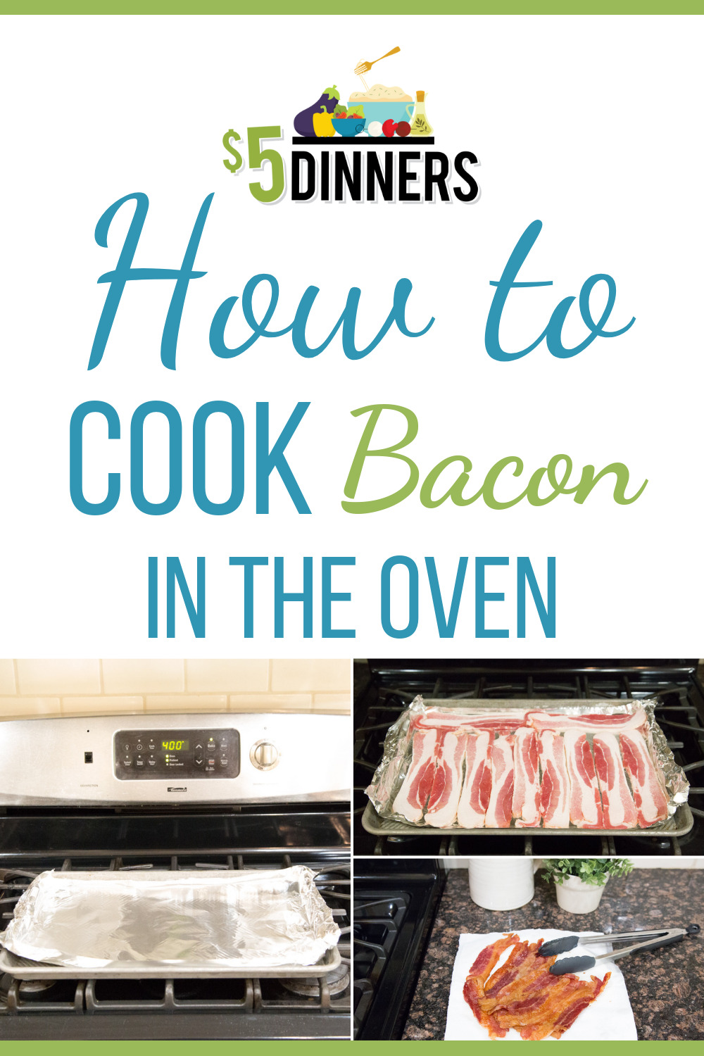 How to Cook Bacon in the Oven - Project Meal Plan