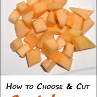 Cutting Tutorial: How to Choose & Cut Cantaloupe | 5DollarDinners.com