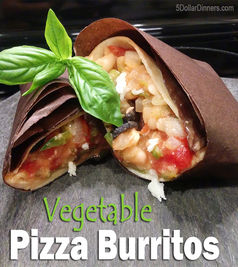 Vegetable Pizza Burritos | 5DollarDinners.com