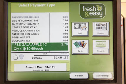 Fresh & Easy Shopping Total