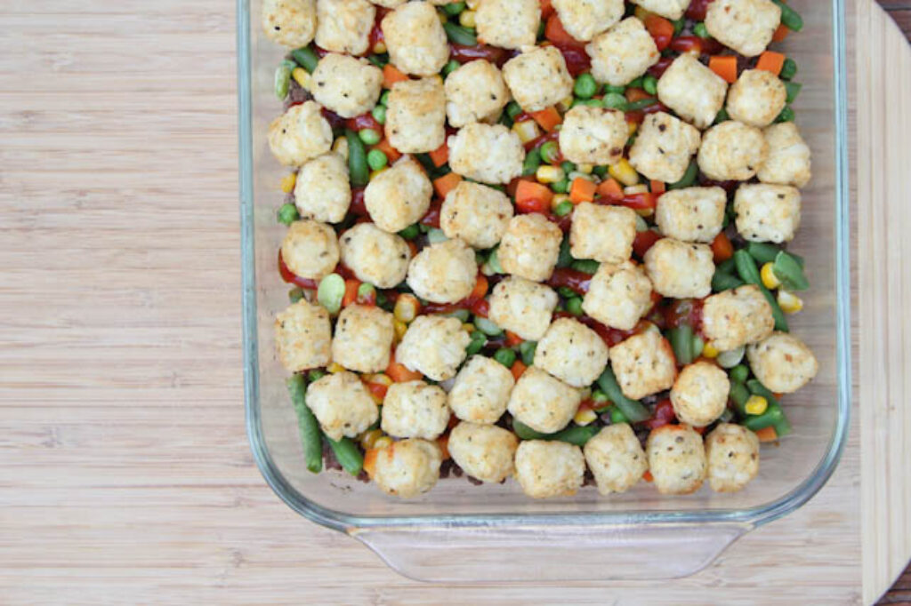 Lazy Mom's Tator Tot Shepherd's Pie