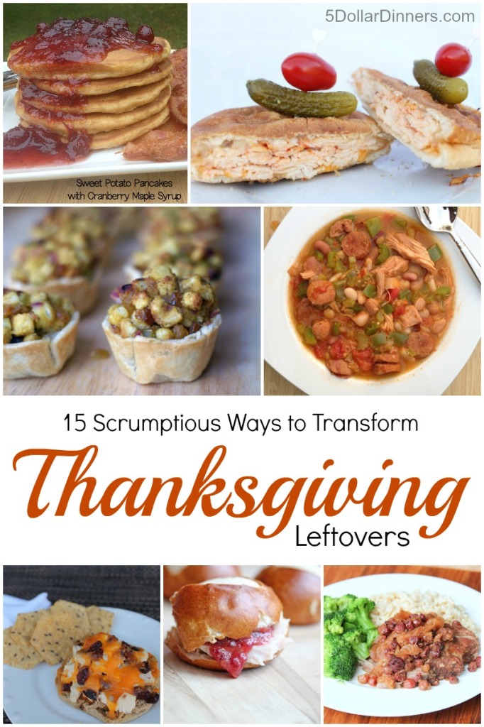 15 façons de transformer les restes de Thanksgiving |  5DollarDinners.com