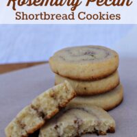 Delicate Rosemary Pecan Shortbread Recipe | 5DollarDinners.com