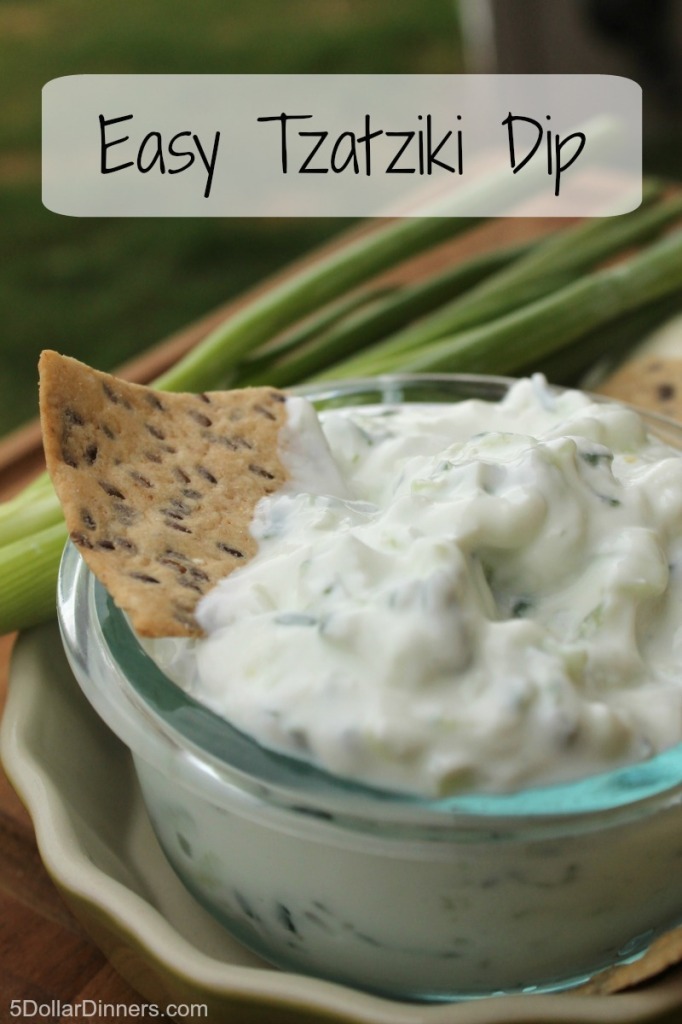 Easy Tzatziki Dip | 5DollarDinners.com