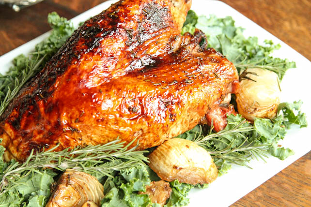 Rosemary Maple Glazed Turkey Breast on 5DollarDinners.com