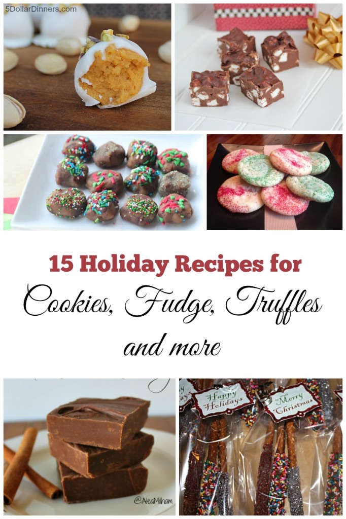 15 Holiday Dessert Recipes for Cookies, Fudge, Truffles & More | 5DollarDinners.com