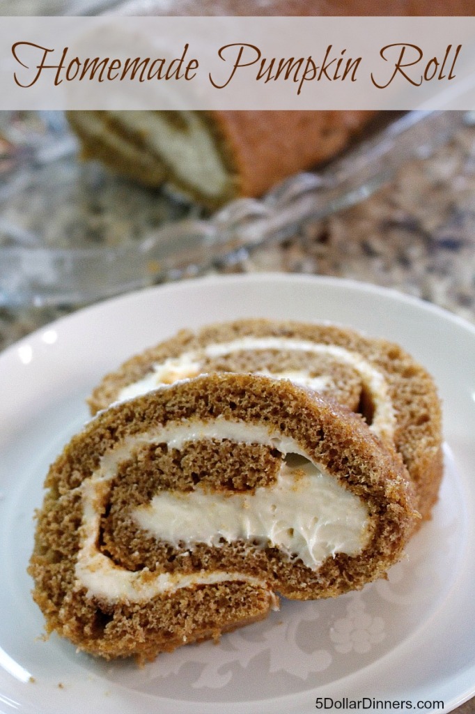 Homemade Pumpkin Roll | 5DollarDinners.com