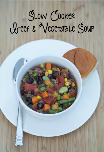 Slow Cooker Beef & Vegetable Soup Recipe