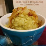 Slow Cooker Split Peas and Brown Rice Recipe | 5DollarDinners.com