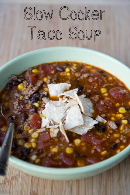 Slow Cooker Taco Soup Recipe