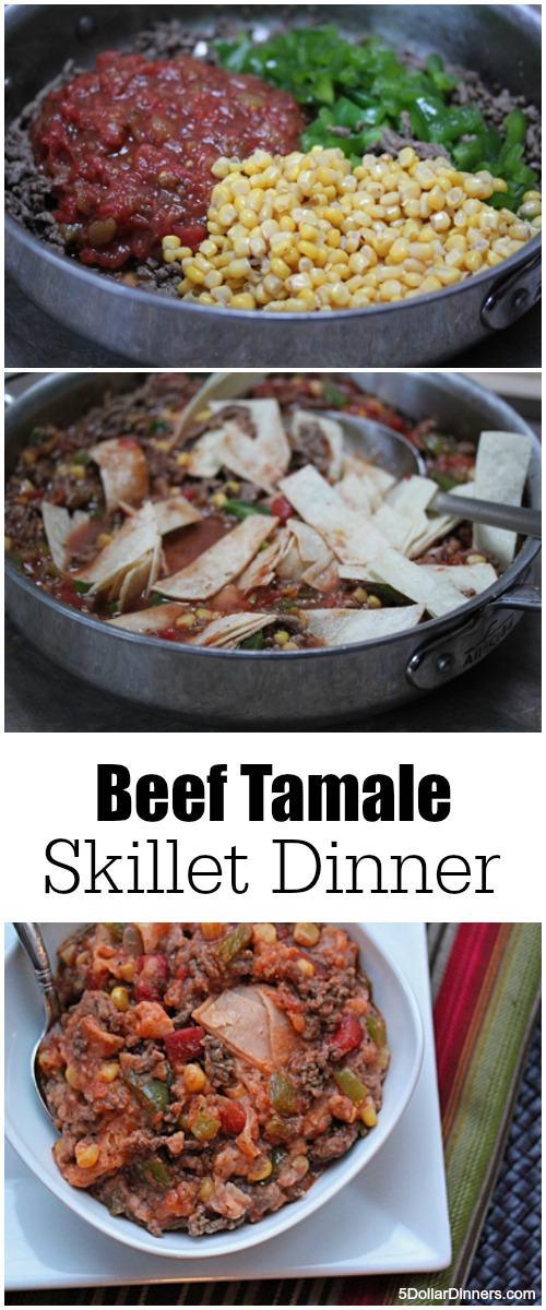 Beef Tamale Skillet Dinner | 5DollarDinners.com