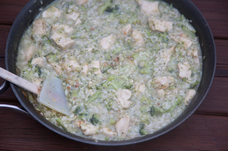 Cheesy Chicken, Broccoli & Rice Skillet Dinner-12