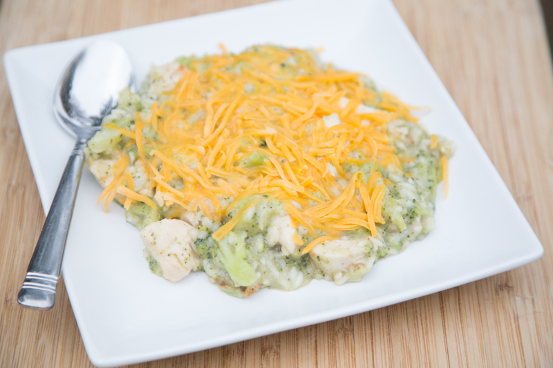 Cheesy Chicken, Broccoli & Rice Skillet Dinner-13