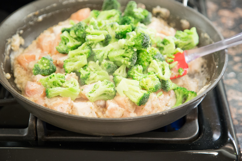 Cheesy Chicken, Broccoli & Rice Skillet Dinner-5