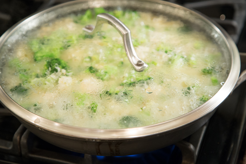 Cheesy Chicken, Broccoli & Rice Skillet Dinner-9