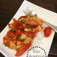 Dilled Tomato Sauce over Rice and White Beans | 5DollarDinners.com
