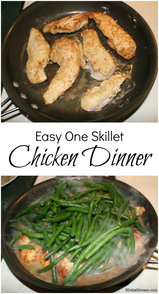 Easy One Skillet Chicken Dinner - $5 Dinners | Budget Recipes, Meal ...