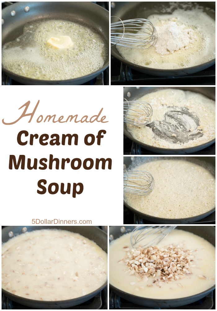 Homemade Cream of Mushroom Soup | 5DollarDinners.com