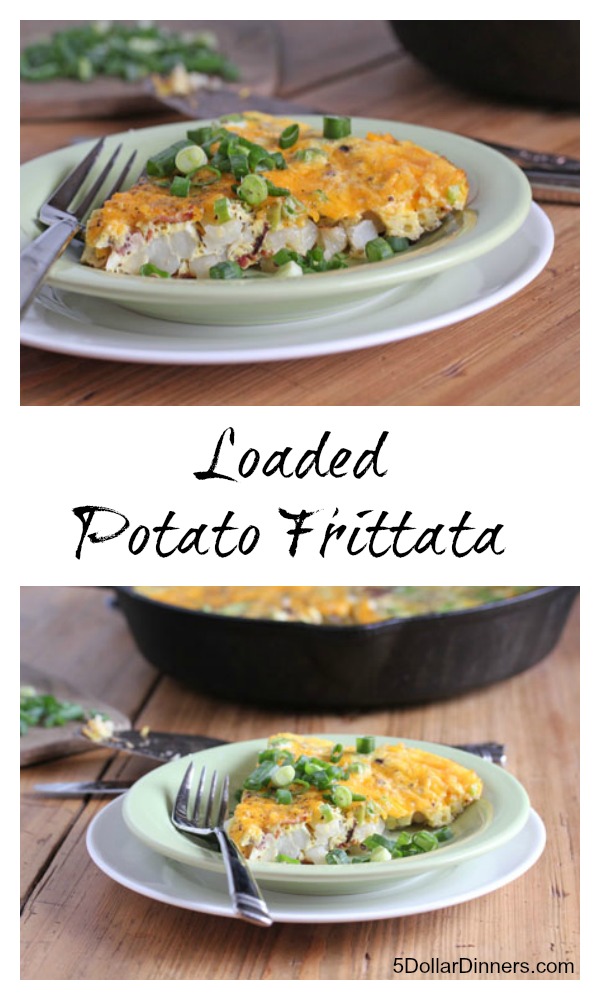 Loaded Potato Frittata | 5DollarDinners.com
