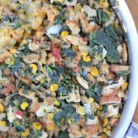 Chicken and Stuffing Skillet Dinner ~ part of our 31 Days of Skillet Dinner Recipes | 5DollarDinners.com