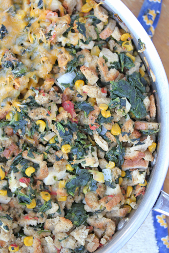 Chicken and Stuffing Skillet Dinner ~ part of our 31 Days of Skillet Dinner Recipes | 5DollarDinners.com