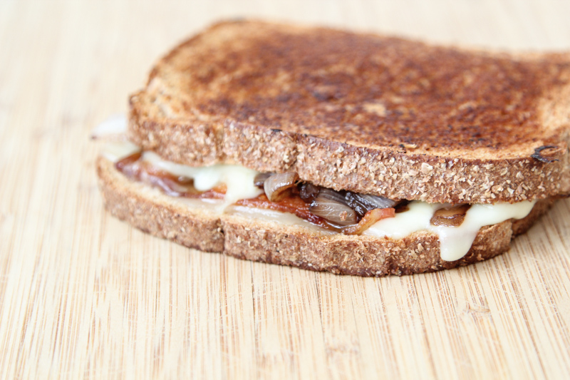 Bacon, Caramelized Onion Grilled Cheese