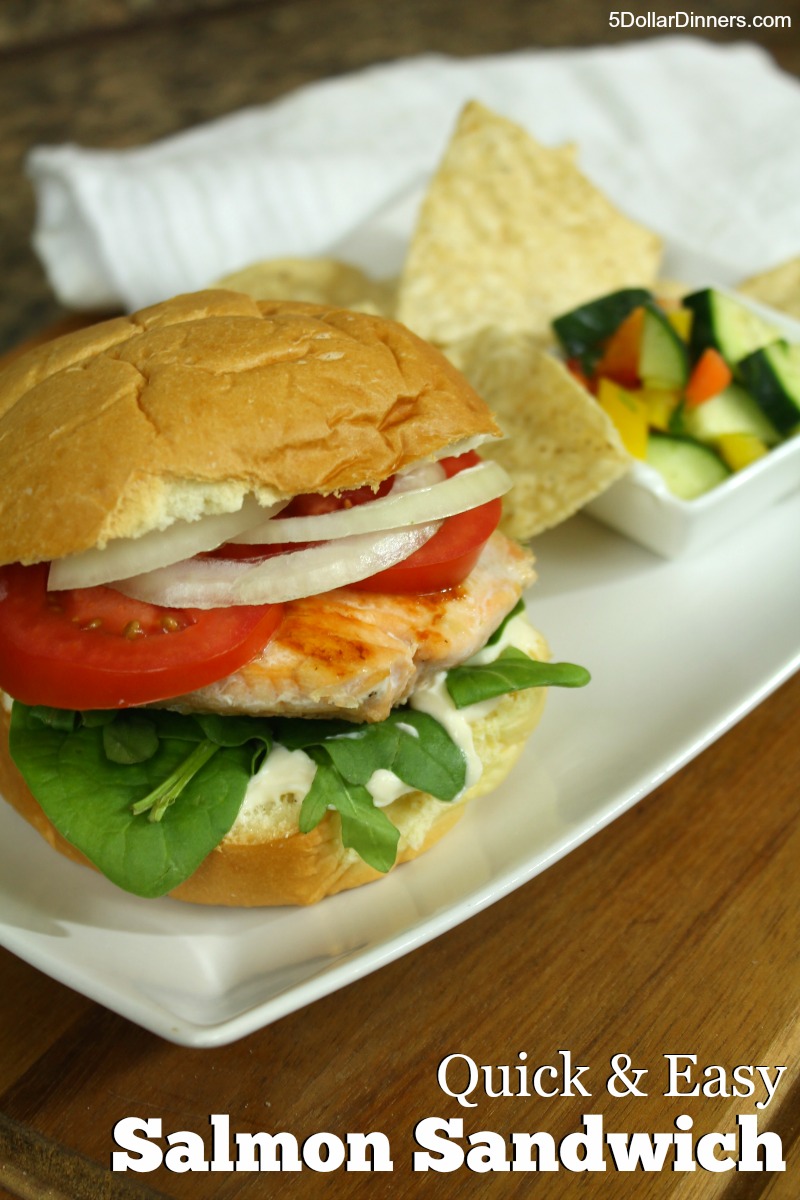 Simple Salmon Sandwich | 5DollarDinners.com