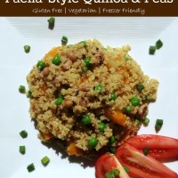 Slow Cooker Paella-Style Quinoa and Peas | 5DollarDinners.com
