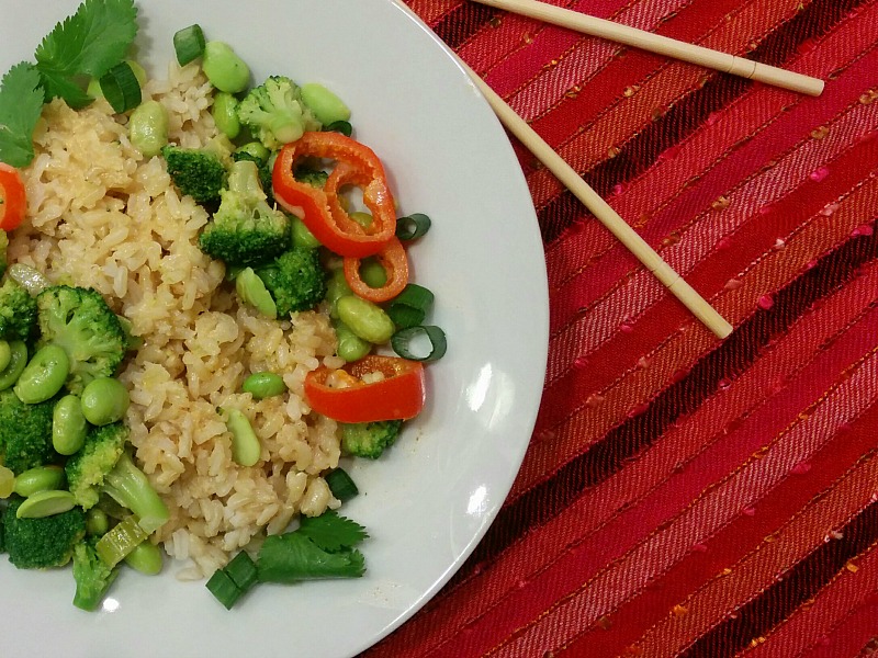 Vegetarian Edamame Coconut Curry