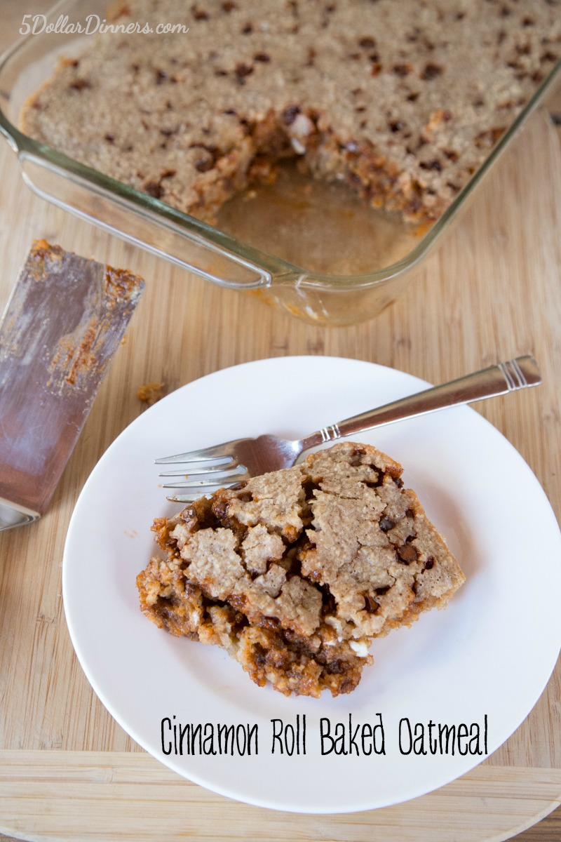 Cinnamon Roll Baked Oatmeal Recipe