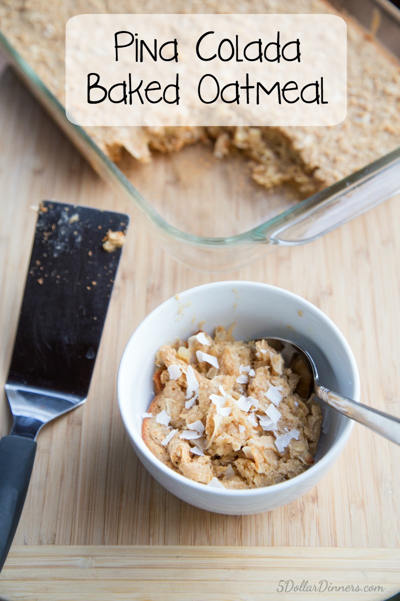 Pina Colada Baked Oatmeal Recipe