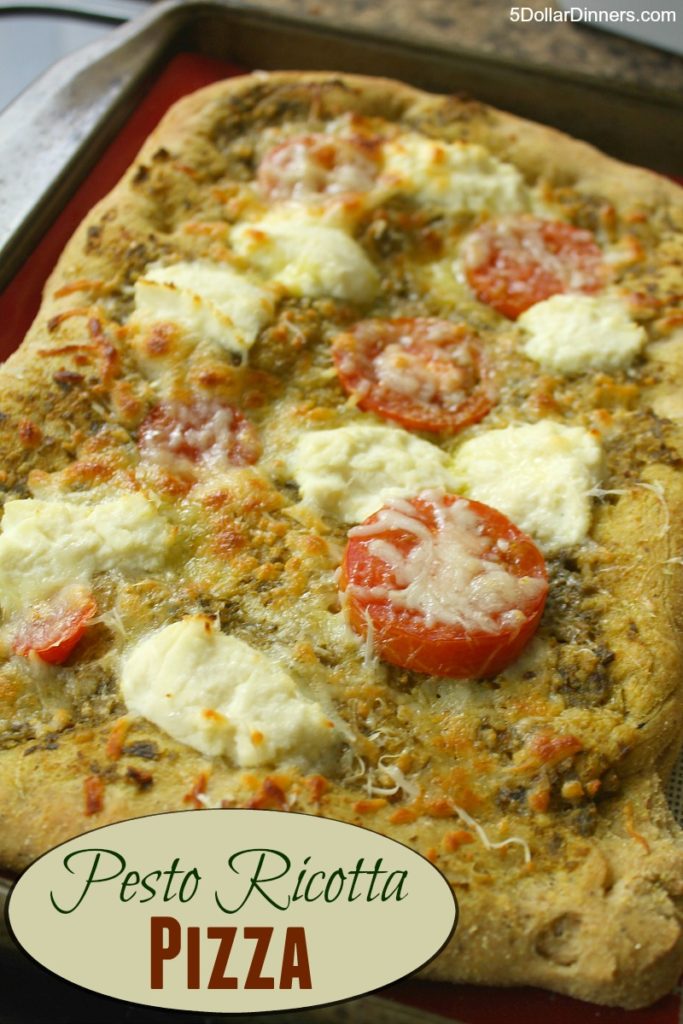 Pesto Ricotta Pizza | 5DollarDinners.com