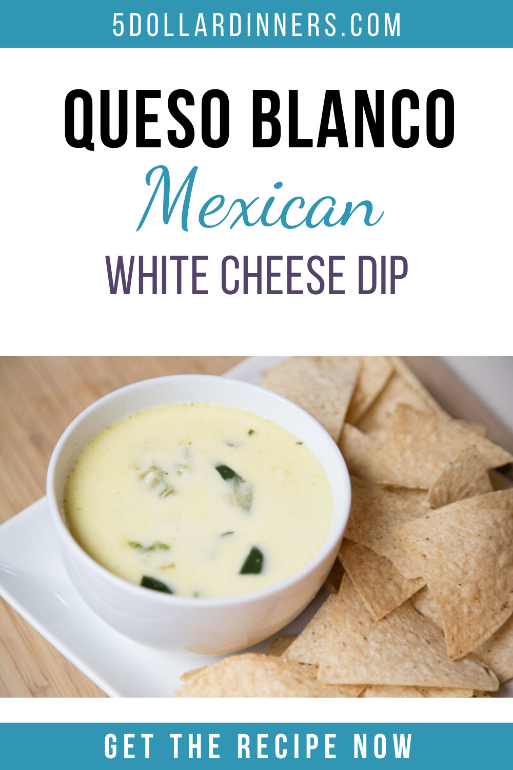 queso blanco white mexican cheese dip