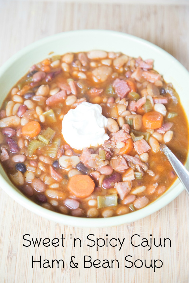Sweet Spicy Cajun Bean & Ham Soup Recipe | 5DollarDinners.com