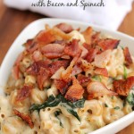 Homemade Mac and Cheese with Bacon and Spinach | 5DollarDinners.com