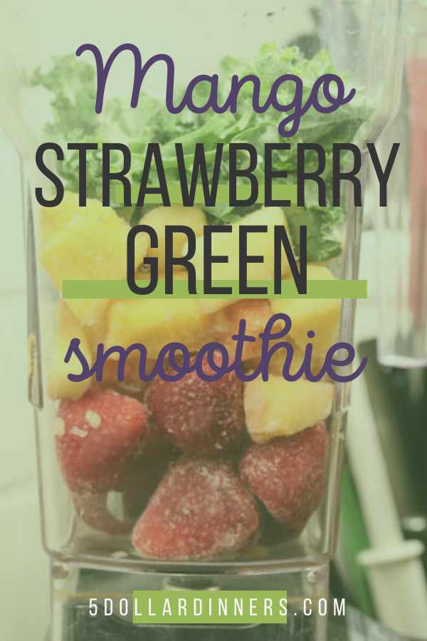 mango strawberry green smoothie