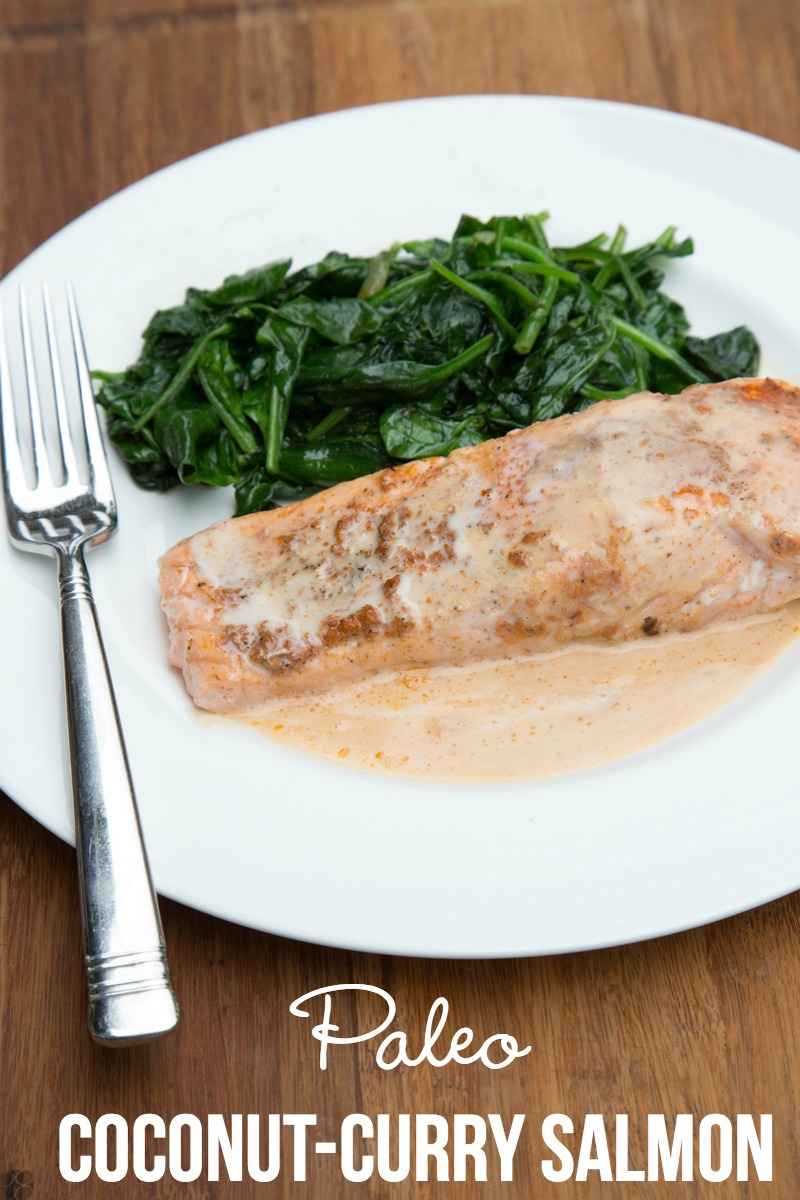 Paleo Coconut-Curry Salmon